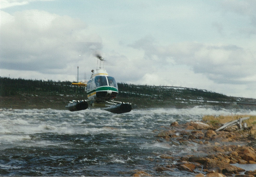 Bathymétrie et géoradar héliportés - Airborne Geophysics